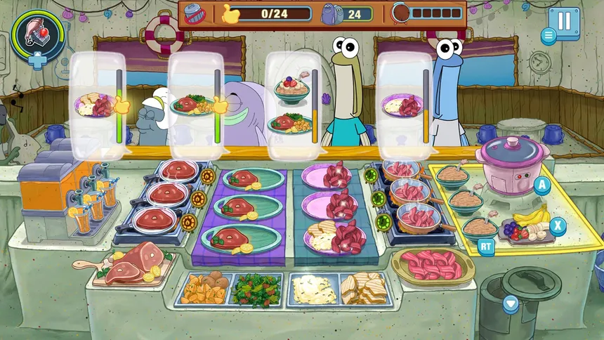 Скриншот 1 к игре SpongeBob: Krusty Cook-Off