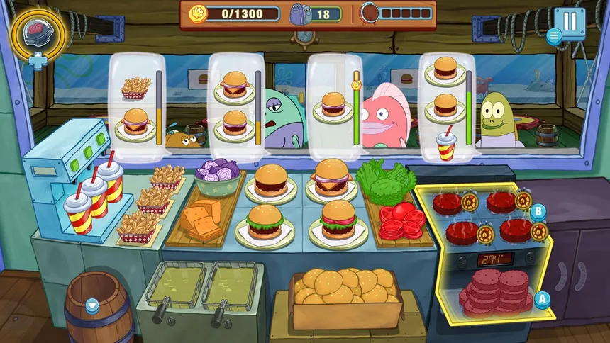 Скриншот 2 к игре SpongeBob: Krusty Cook-Off