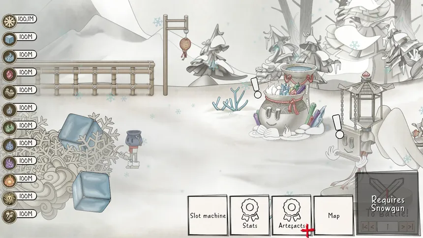 Скриншот 1 к игре Paint The Snow - idle