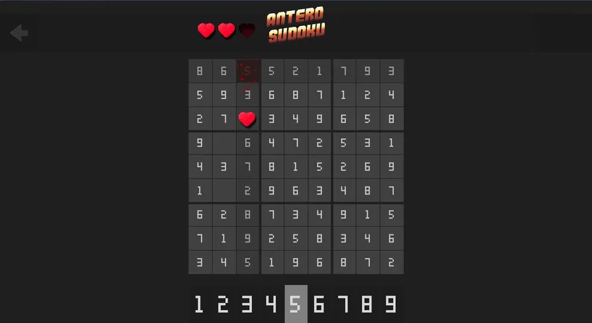 Скриншот 2 к игре Antero Sudoku