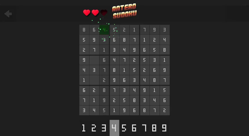 Скриншот 3 к игре Antero Sudoku