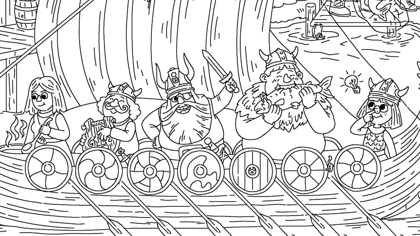 Скриншот 1 к игре 100 Cats Lost in Norway Find & Color