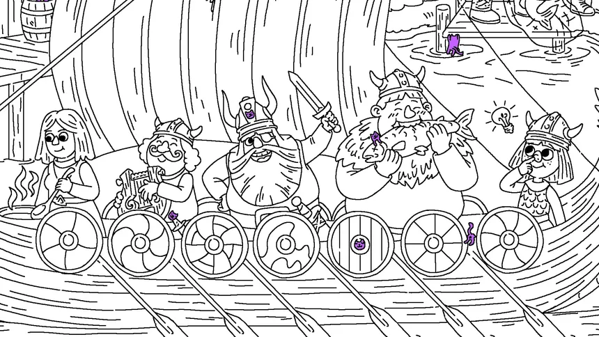 Скриншот 2 к игре 100 Cats Lost in Norway Find & Color