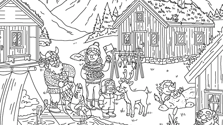 Скриншот 4 к игре 100 Cats Lost in Norway Find & Color