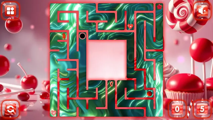 Скриншот 2 к игре Sweetie Candy Maze: Red Cherry