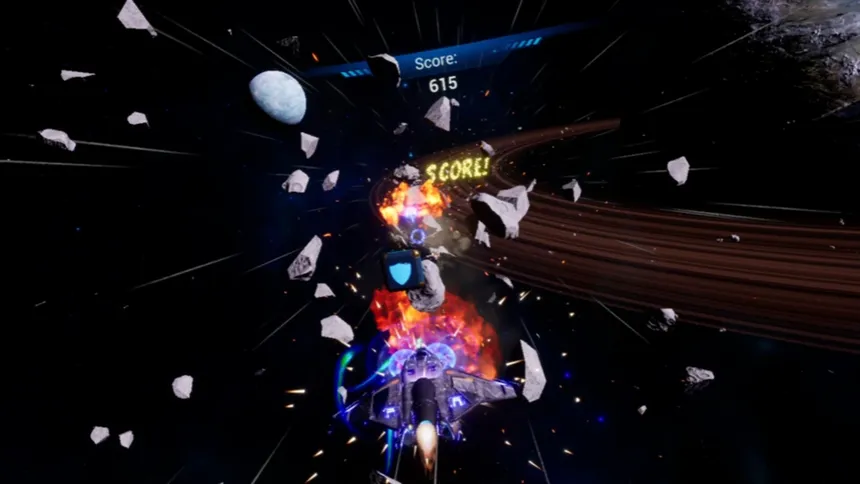 Скриншот 1 к игре VR Blasteroids