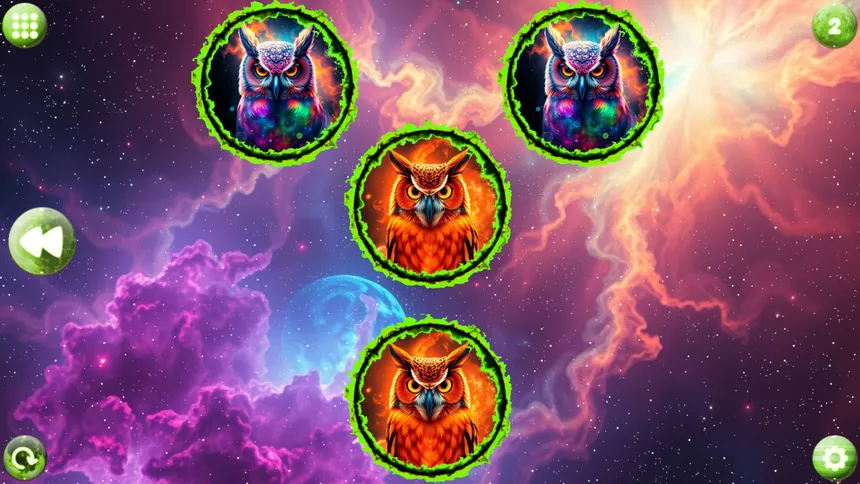 Скриншот 1 к игре Space Memory: Owls