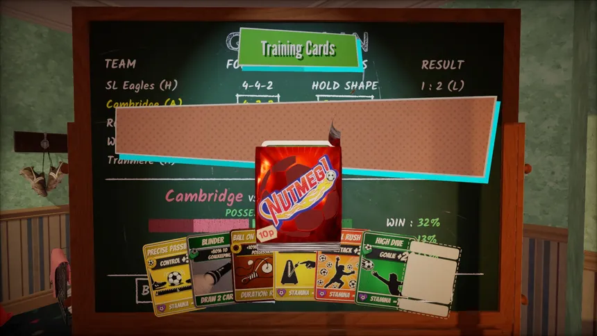 Скриншот 5 к игре NUTMEG! A Nostalgic Deckbuilding Football Manager