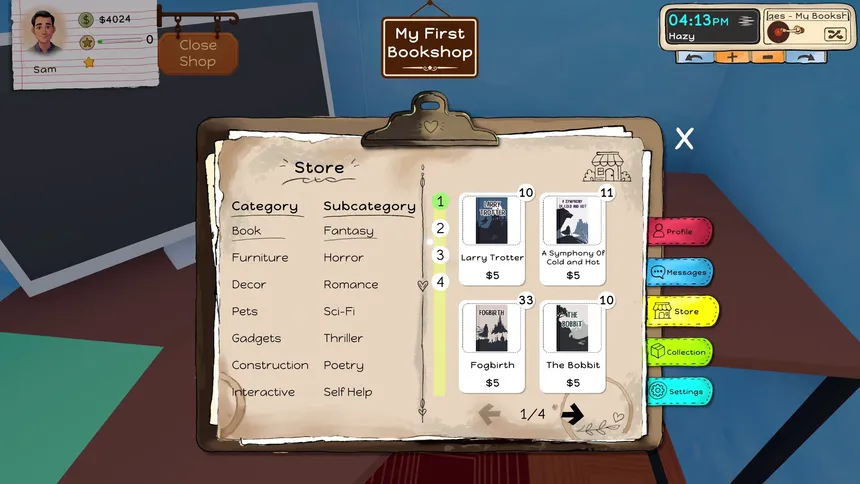 Скриншот 6 к игре My Bookshop Dreams