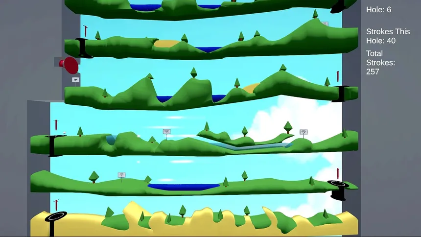 Скриншот 2 к игре Rocket Golf - Tap