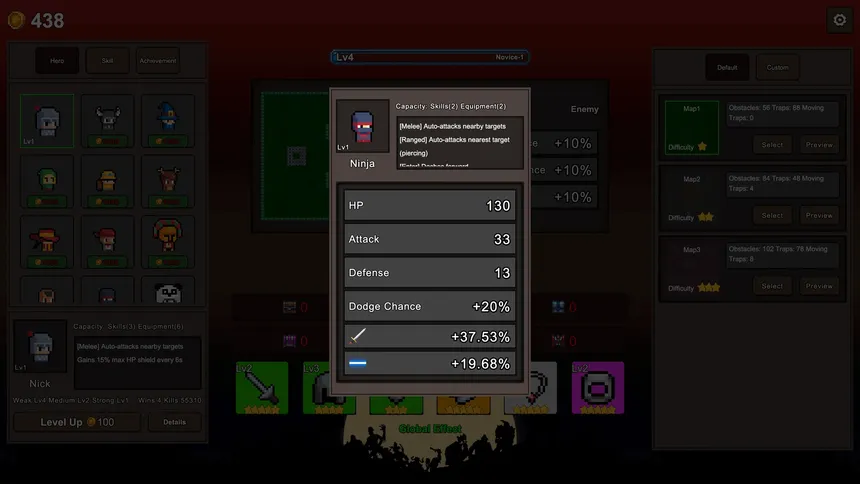 Скриншот 2 к игре Secret Heroes-Survivor Roguelike