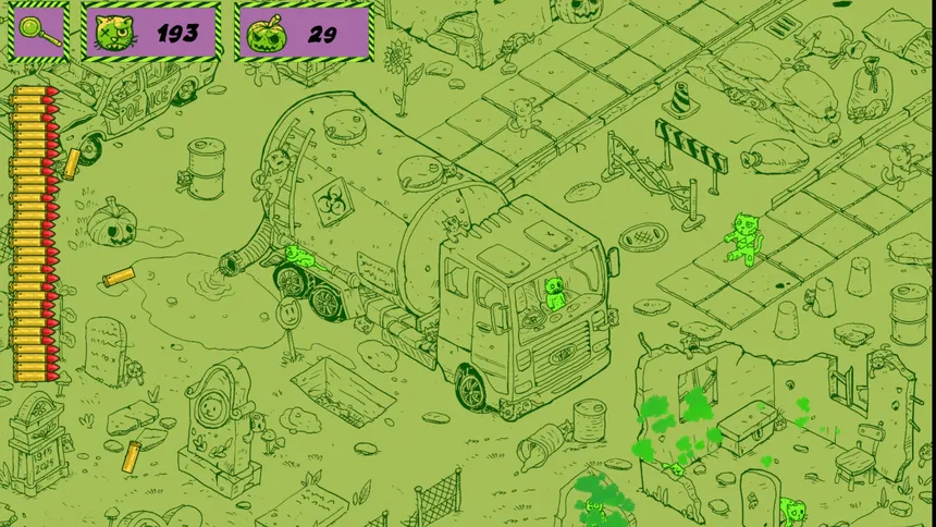 Скриншот 2 к игре Find Kitties: Zombie Hunter