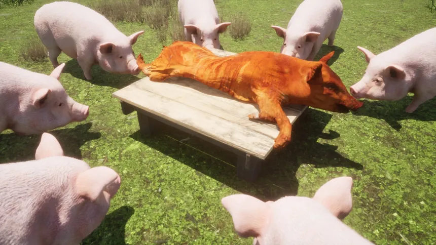 Скриншот 1 к игре Piggy Only Up