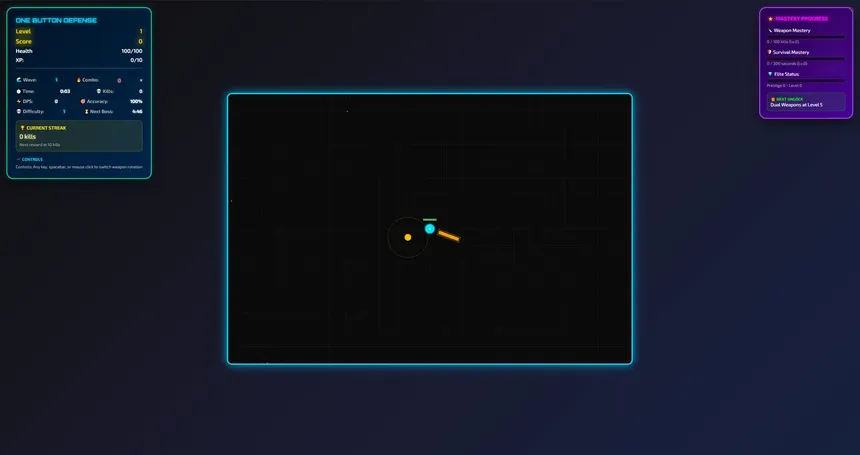 Скриншот 1 к игре One Button Defense