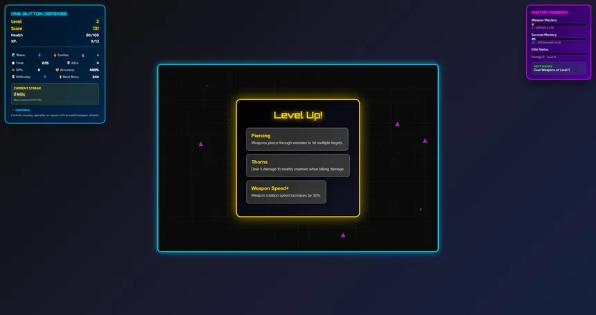 Скриншот 4 к игре One Button Defense