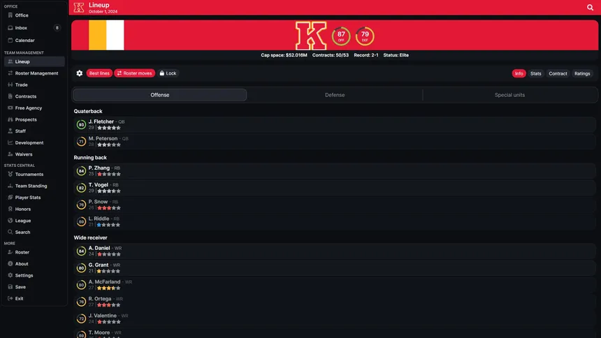 Скриншот 1 к игре Football Legacy Manager 26