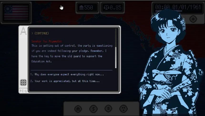 Скриншот 2 к игре Ikigai: An Alternate Cold War Simulator