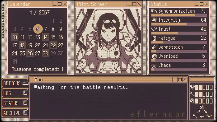 Скриншот 2 к игре Valkyrie Iteration: Mecha Pilot Raising Pocket Simulator