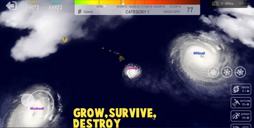Скриншот 1 к игре Hurricane.io