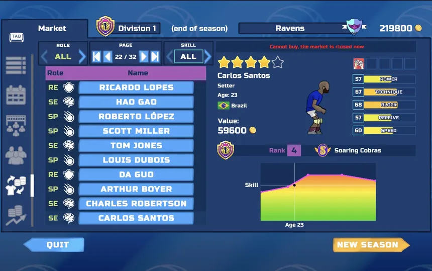 Скриншот 2 к игре Thunder Spikes Volleyball