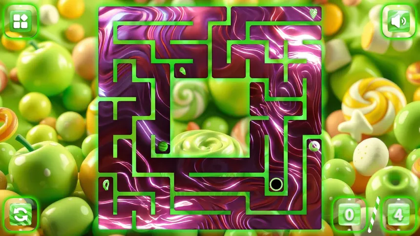 Скриншот 2 к игре Sweetie Candy Maze: Green Apple