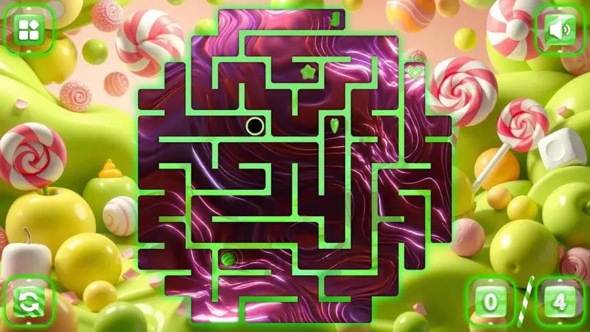 Скриншот 3 к игре Sweetie Candy Maze: Green Apple
