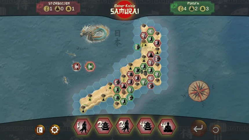 Скриншот 1 к игре Samurai by Reiner Knizia