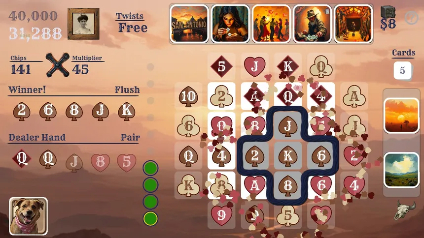 Скриншот 4 к игре Texas Twist Poker 3 Bandit's Run