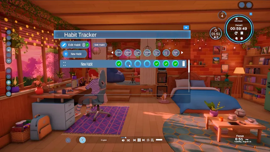 Скриншот 3 к игре Radio Heart: Lofi Hours