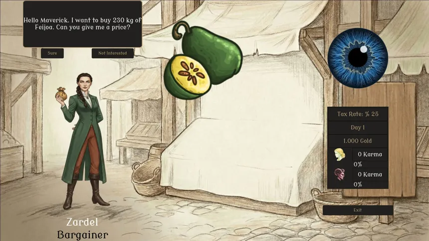Скриншот 1 к игре The Fruit Merchant's Diary