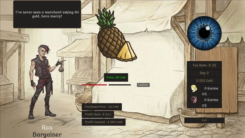 Скриншот 2 к игре The Fruit Merchant's Diary