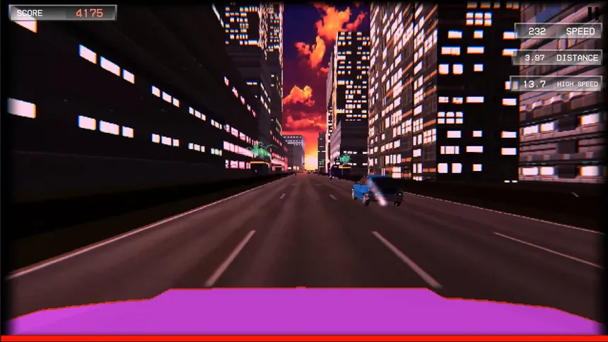Скриншот 3 к игре Drift Highway: Retro Console Edition