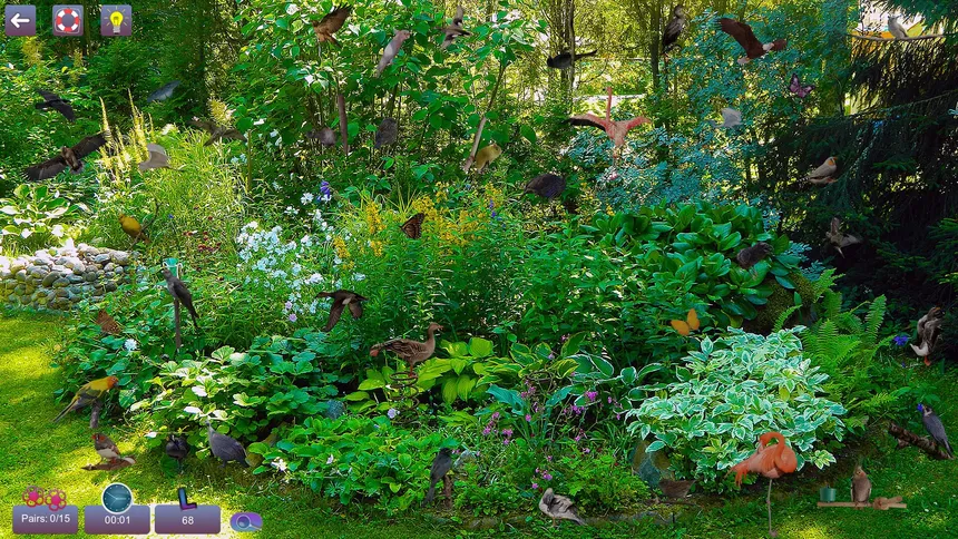 Скриншот 2 к игре Hidden Pairs 3: Lovely Birds - Hidden Objects