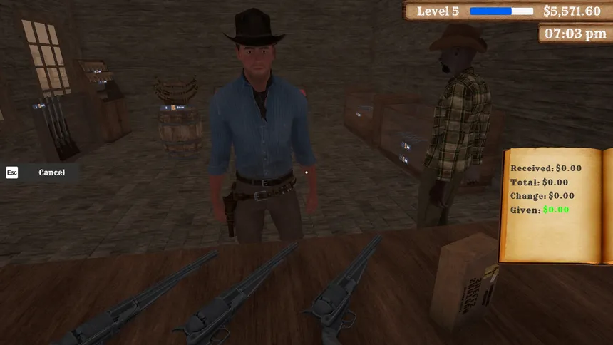 Скриншот 4 к игре Western Gun Shop Simulator