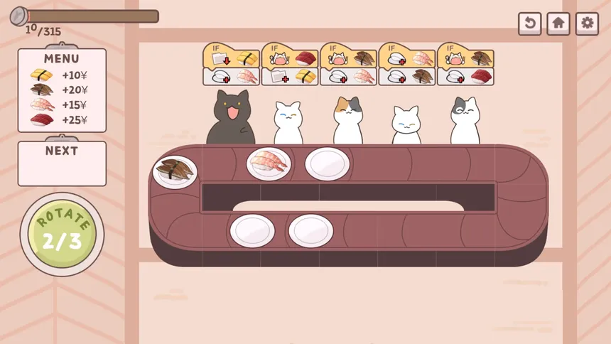 Скриншот 2 к игре Loop! Loop! Sushi