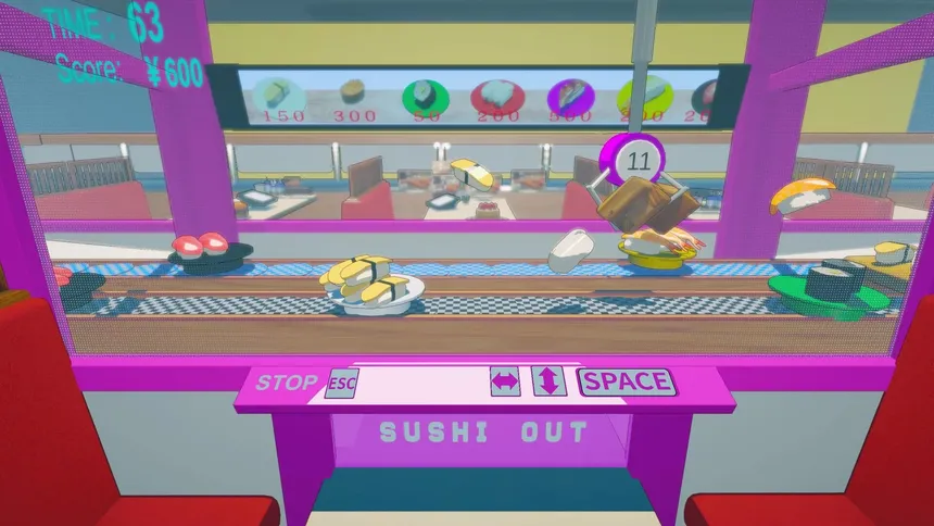 Скриншот 1 к игре SUSHI Claw Machine
