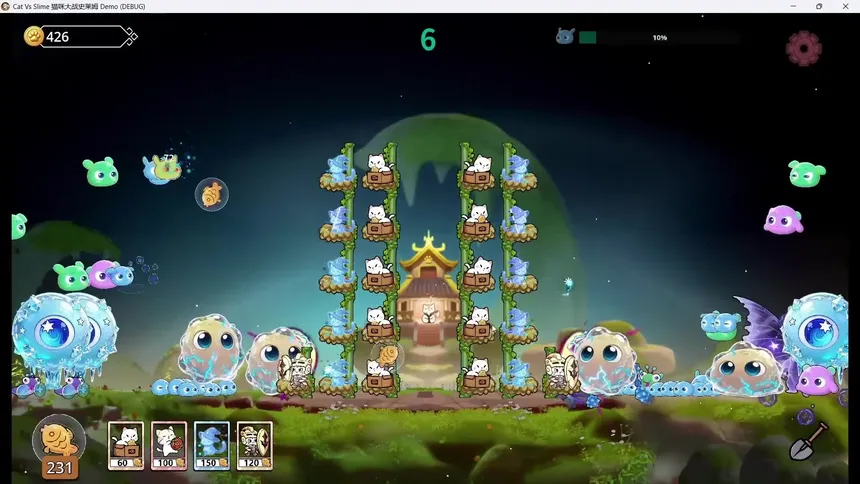 Скриншот 4 к игре Cat Vs Slime 猫咪大战史莱姆