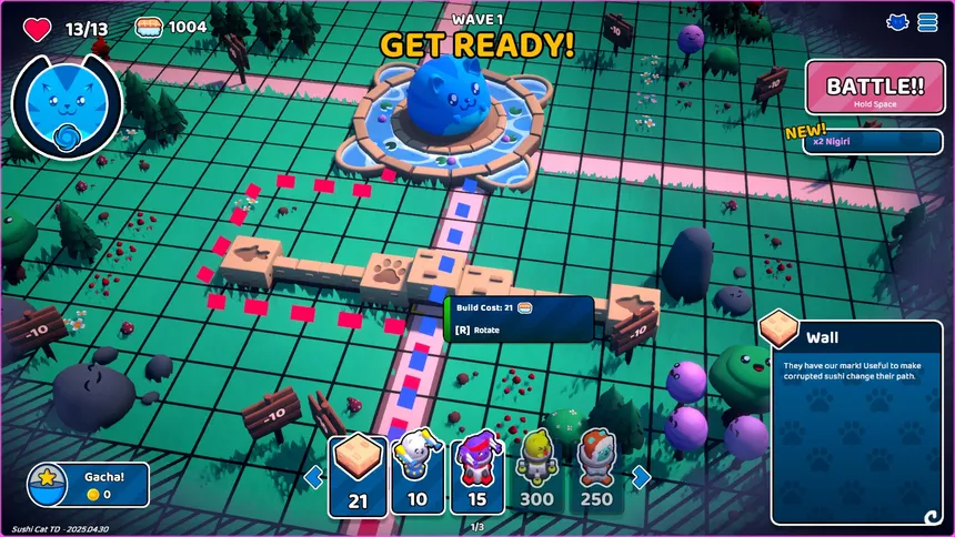 Скриншот 6 к игре Sushi Cat - Tower Defense