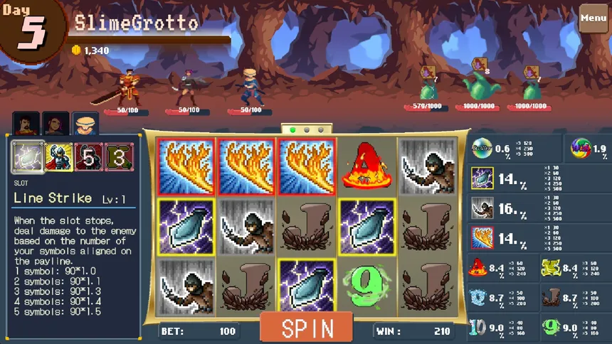 Скриншот 1 к игре Slot Heroes: Reels of Fate