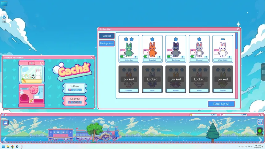 Скриншот 6 к игре PomoTrain: Rabbit Town