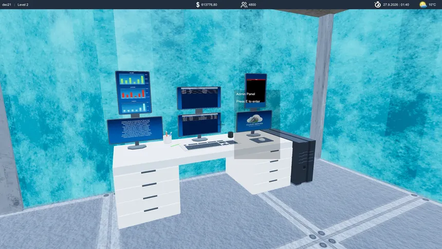 Скриншот 1 к игре Cloud Server Simulator