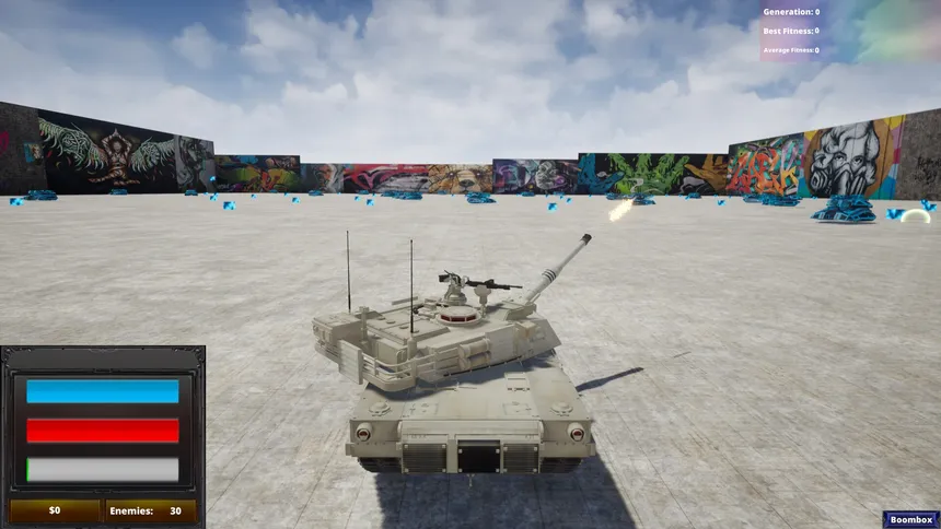 Скриншот 1 к игре Neural Tanks