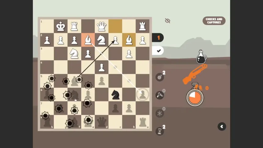 Скриншот 1 к игре Checkmate in the Wild West - Chess Adventure