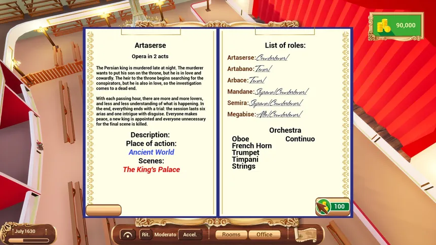 Скриншот 2 к игре Impresario  (Theater Tycoon)