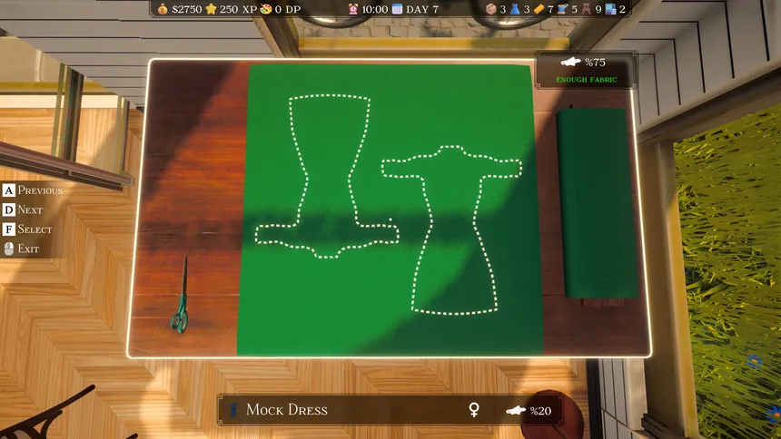 Скриншот 1 к игре Tailor Simulator: Prologue