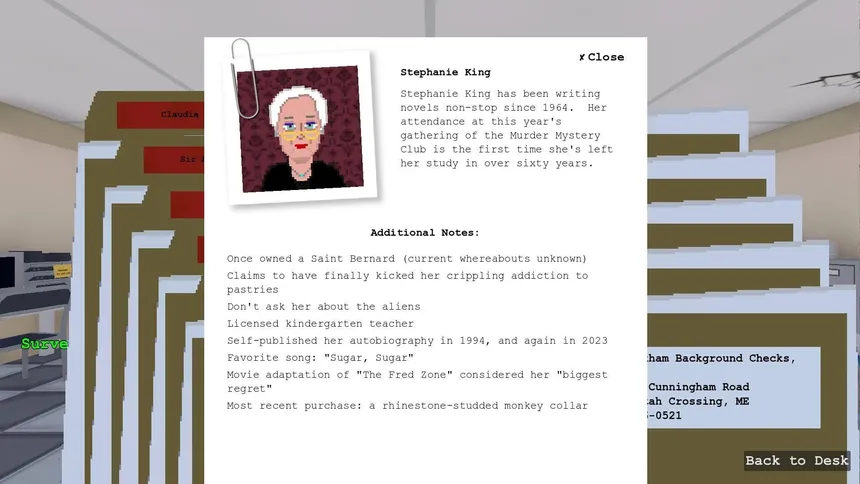 Скриншот 3 к игре Whodunnit: the Midnight Murder Mystery Files