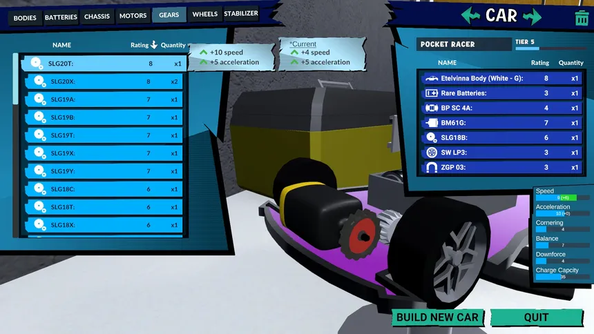 Скриншот 2 к игре Pocket Racer Shop Sim