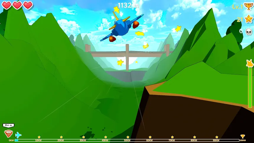 Скриншот 4 к игре Перелёт! 100KM! Горы!