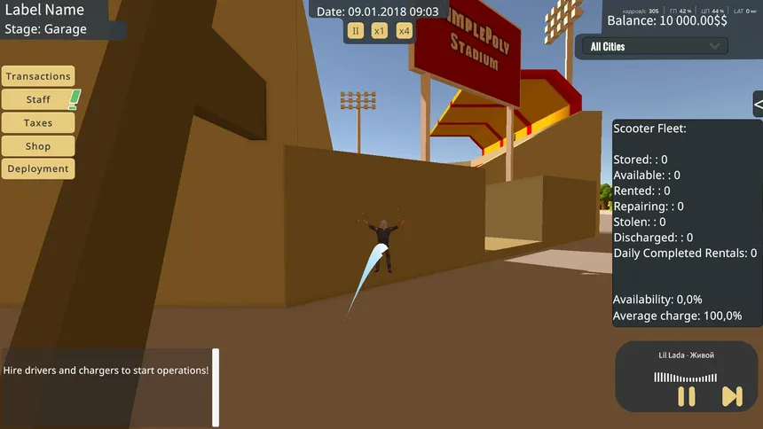 Скриншот 2 к игре Kicksharing Tycoon