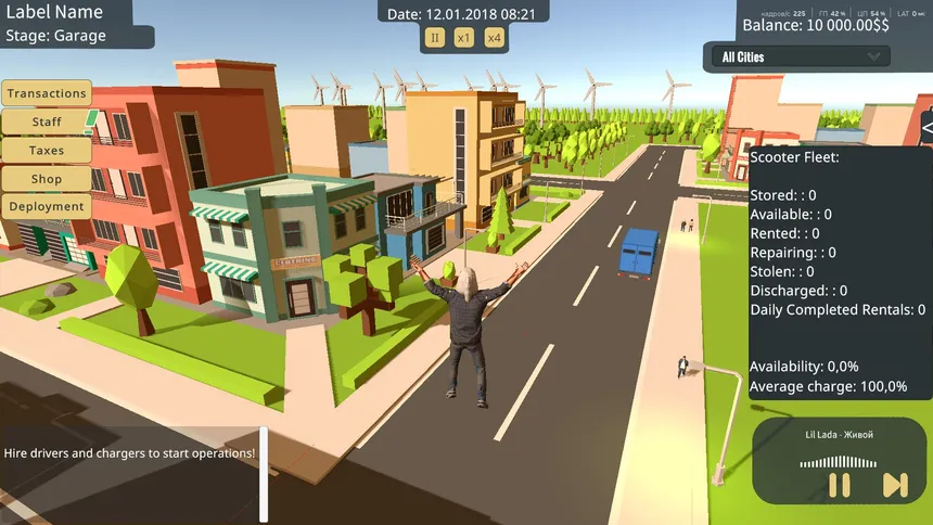 Скриншот 5 к игре Kicksharing Tycoon